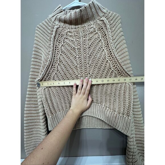 NWOT Free People Chunky Cable Knit Sweatheart Sweater Women's XS - Picture 6 of 10